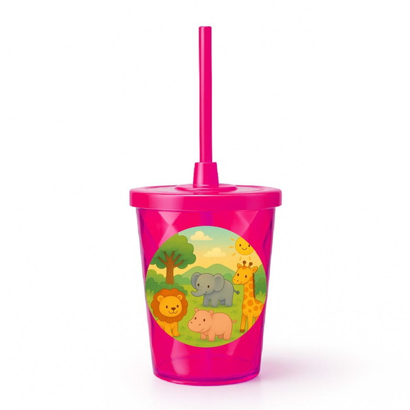 Copo Twister Personalizado 300ml Animais Selvagens - Imagem 2