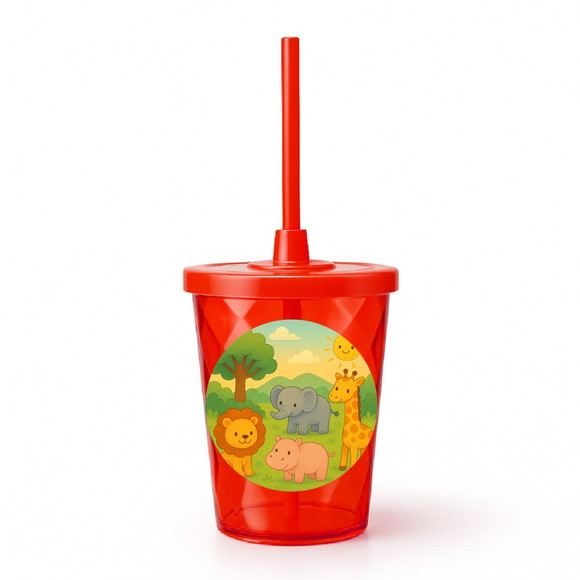 Copo Twister Personalizado 300ml Animais Selvagens - Imagem 5