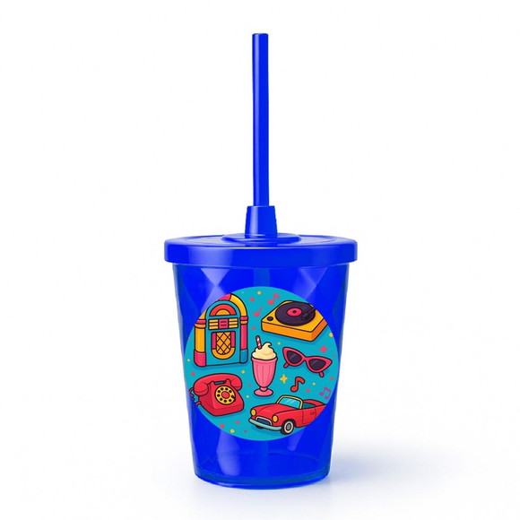 Copo Twister Personalizado 300ml Anos 50 - Imagem 3