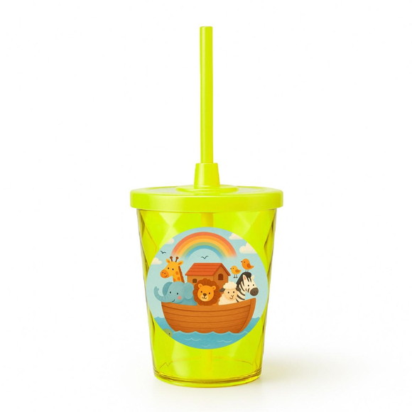 Copo Twister Personalizado 300ml Arca de Noé