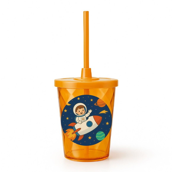 Copo Twister Personalizado 300ml Aventura Espacial - Imagem 4