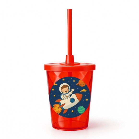 Copo Twister Personalizado 300ml Aventura Espacial - Imagem 5