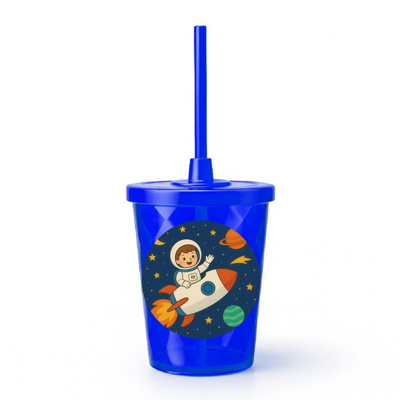 Copo Twister Personalizado 300ml Aventura Espacial - Imagem 3