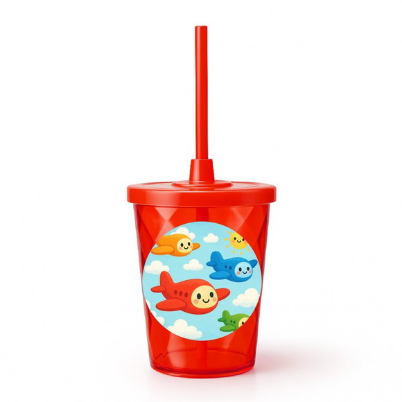 Copo Twister Personalizado 300ml Aviões - Imagem 5