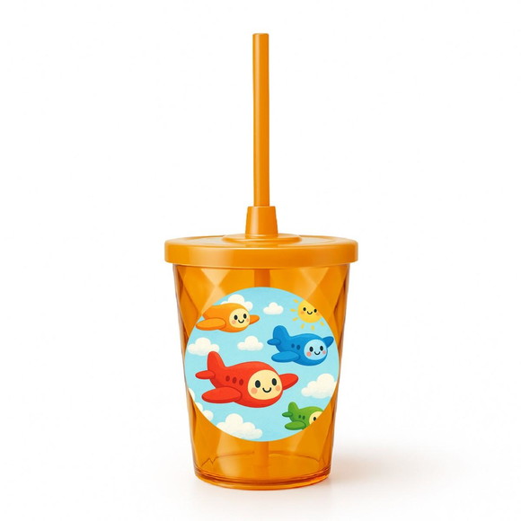 Copo Twister Personalizado 300ml Aviões - Imagem 4