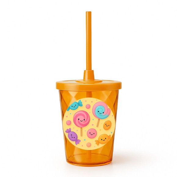 Copo Twister Personalizado 300ml Balas e Pirulitos - Imagem 4