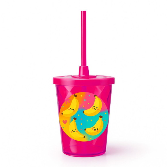 Copo Twister Personalizado 300ml Bananas Divertidas - Imagem 2