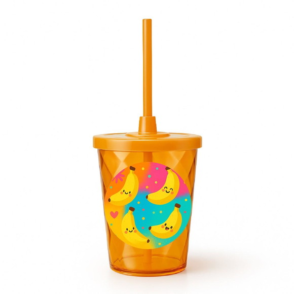 Copo Twister Personalizado 300ml Bananas Divertidas - Imagem 4