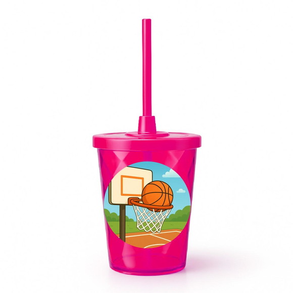 Copo Twister Personalizado 300ml Basquete - Imagem 2