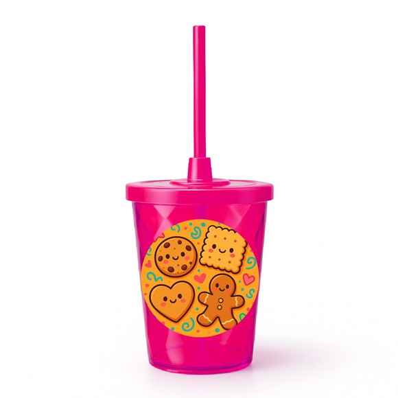 Copo Twister Personalizado 300ml Biscoitinhos - Imagem 2