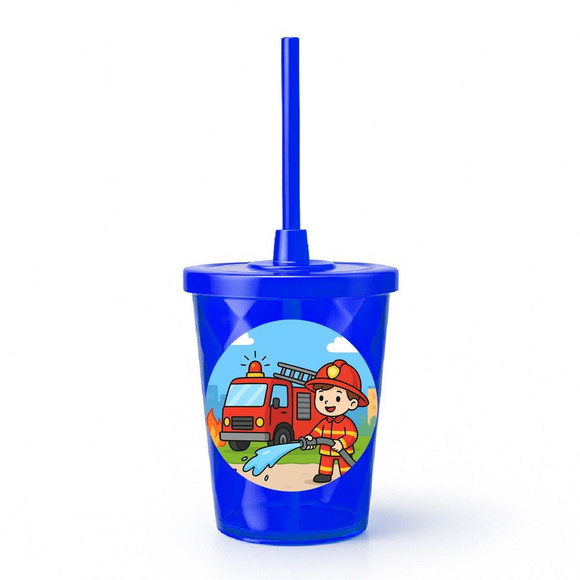 Copo Twister Personalizado 300ml Bombeiros - Imagem 3