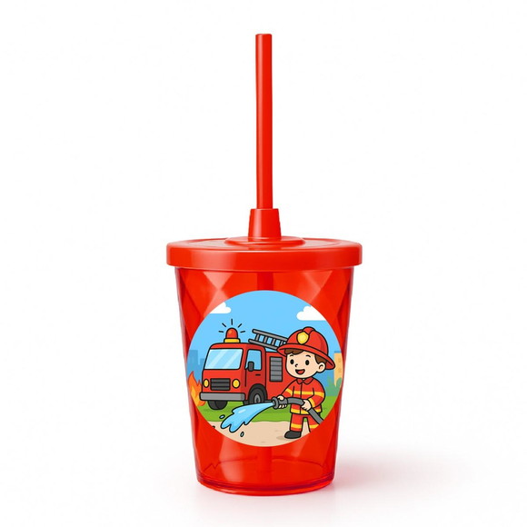 Copo Twister Personalizado 300ml Bombeiros - Imagem 5