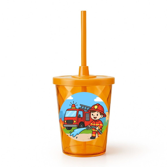 Copo Twister Personalizado 300ml Bombeiros - Imagem 4