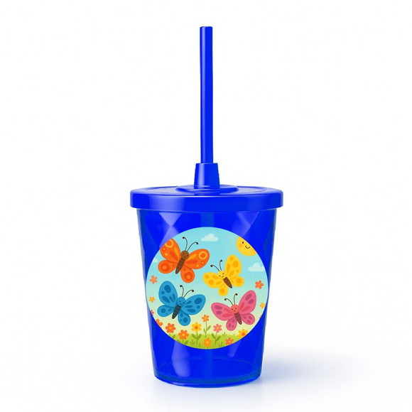 Copo Twister Personalizado 300ml Borboletas - Imagem 3