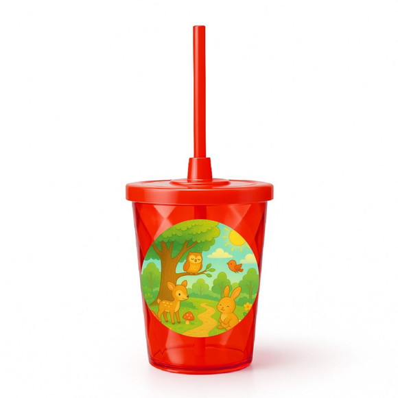 Copo Twister Personalizado 300ml Bosque Encantado - Imagem 5