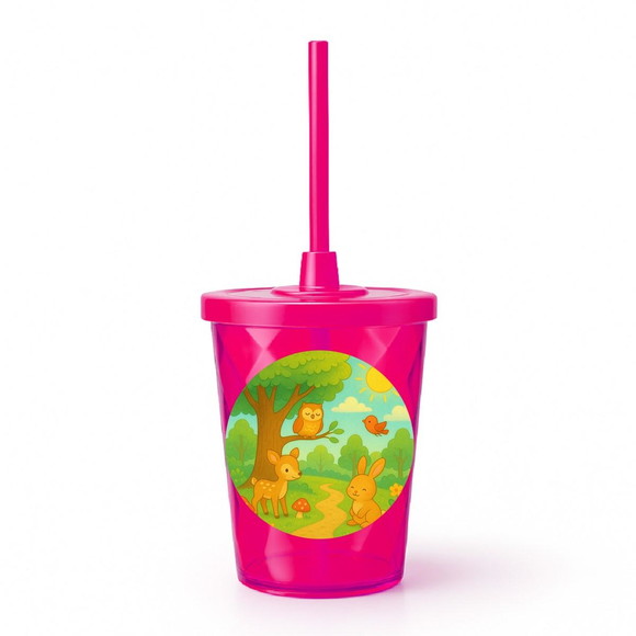 Copo Twister Personalizado 300ml Bosque Encantado - Imagem 2