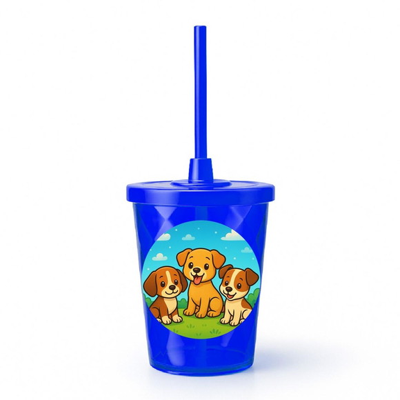 Copo Twister Personalizado 300ml Cachorrinhos - Imagem 3