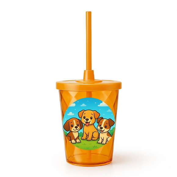 Copo Twister Personalizado 300ml Cachorrinhos - Imagem 4