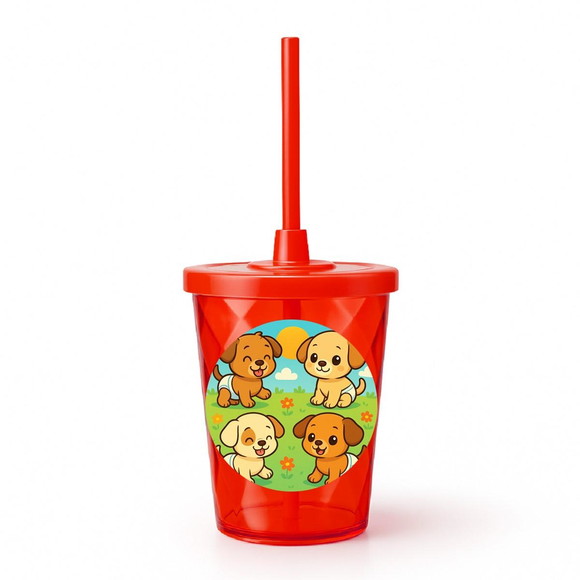 Copo Twister Personalizado 300ml Cachorrinhos Baby - Imagem 5