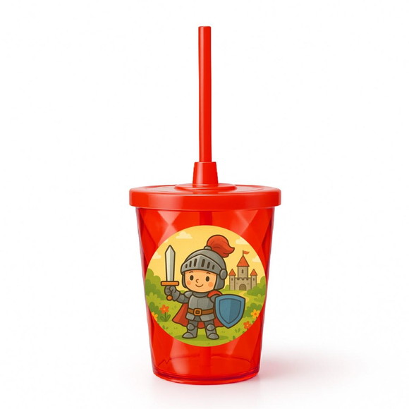 Copo Twister Personalizado 300ml Cavaleiro Medieval - Imagem 5