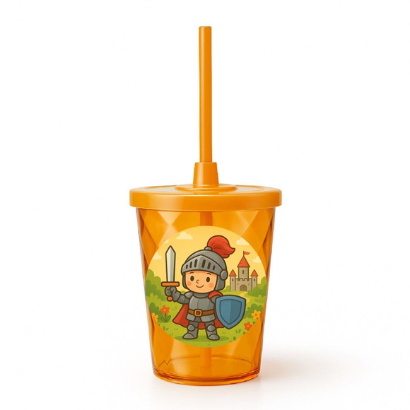 Copo Twister Personalizado 300ml Cavaleiro Medieval - Imagem 4