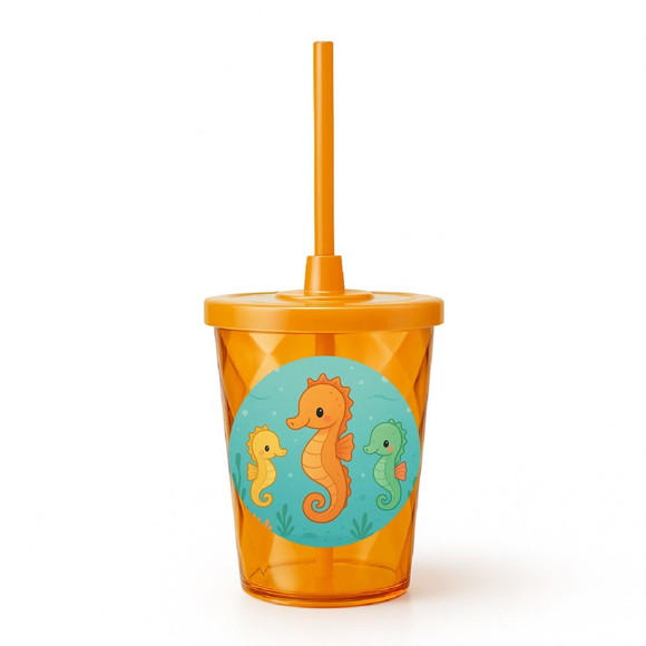 Copo Twister Personalizado 300ml Cavalos Marinhos - Imagem 4