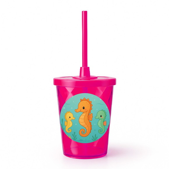 Copo Twister Personalizado 300ml Cavalos Marinhos - Imagem 2