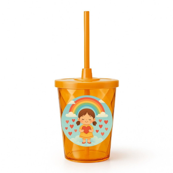Copo Twister Personalizado 300ml Chuva de Amor - Imagem 4