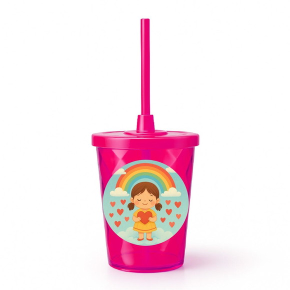 Copo Twister Personalizado 300ml Chuva de Amor - Imagem 2