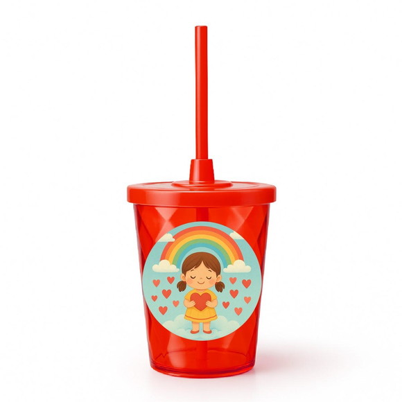 Copo Twister Personalizado 300ml Chuva de Amor - Imagem 5