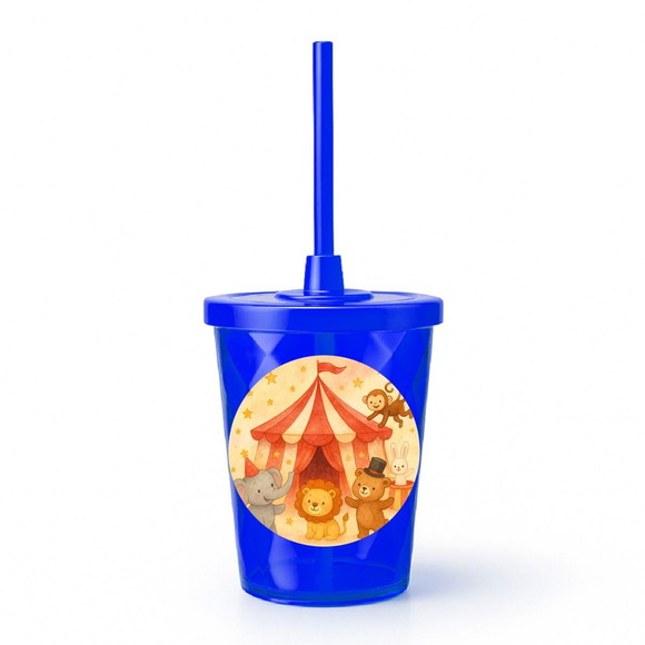 Copo Twister Personalizado 300ml Circo Aquarela - Imagem 3