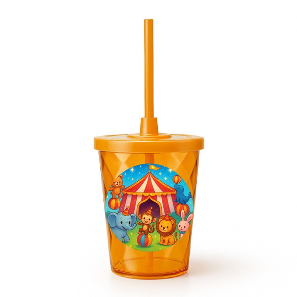 Copo Twister Personalizado 300ml Circo Encantado - Imagem 4