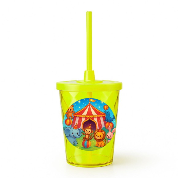 Copo Twister Personalizado 300ml Circo Encantado