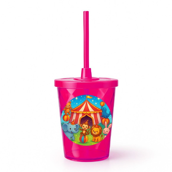 Copo Twister Personalizado 300ml Circo Encantado - Imagem 2