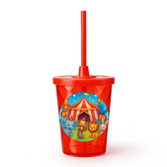 Copo Twister Personalizado 300ml Circo Encantado - Imagem 5
