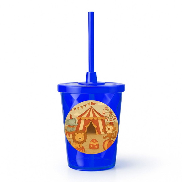 Copo Twister Personalizado 300ml Circo Vintage - Imagem 3