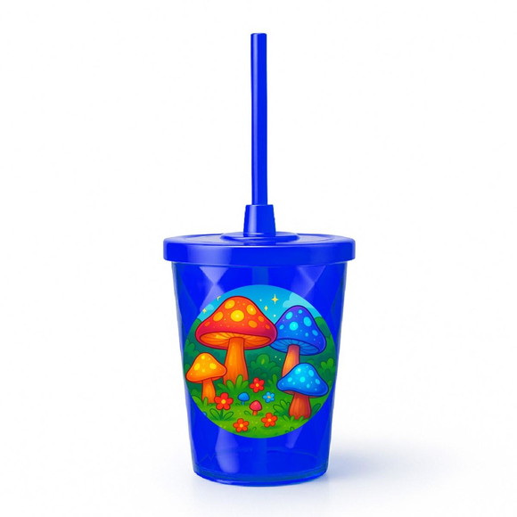 Copo Twister Personalizado 300ml Cogumelos Mágicos - Imagem 3