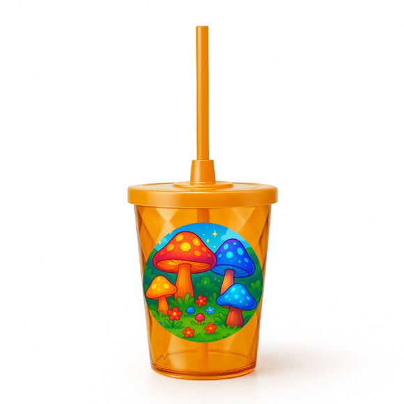 Copo Twister Personalizado 300ml Cogumelos Mágicos - Imagem 4