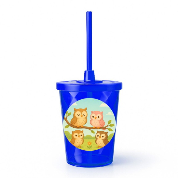 Copo Twister Personalizado 300ml Corujinhas - Imagem 3
