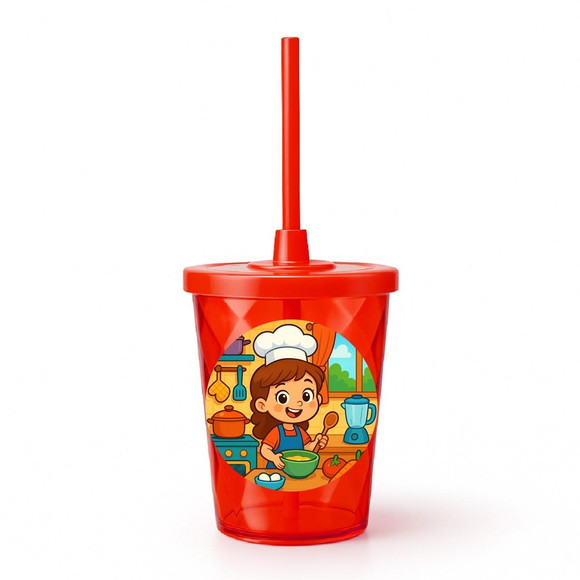 Copo Twister Personalizado 300ml Cozinha Kids - Imagem 5