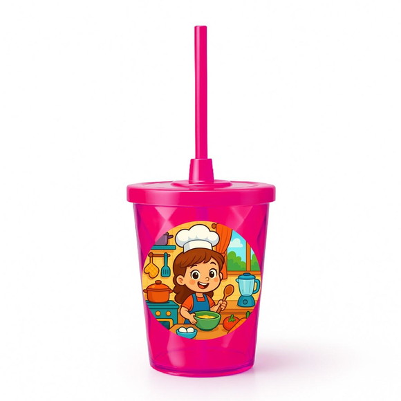 Copo Twister Personalizado 300ml Cozinha Kids - Imagem 2