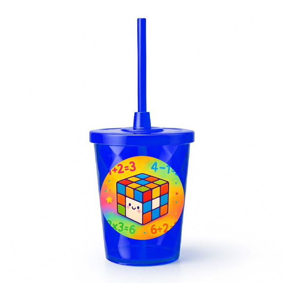 Copo Twister Personalizado 300ml Cubo Mágico - Imagem 3