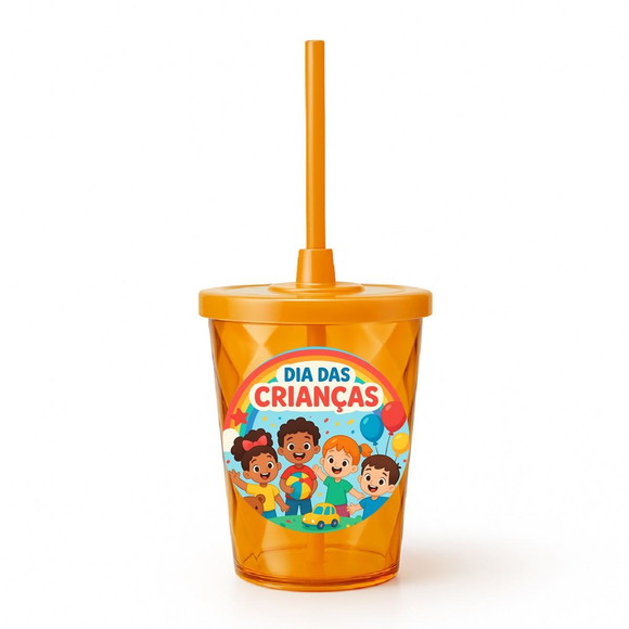 Copo Twister Personalizado 300ml Dia das Crianças - Imagem 4