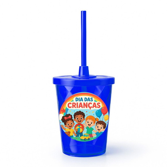 Copo Twister Personalizado 300ml Dia das Crianças - Imagem 3