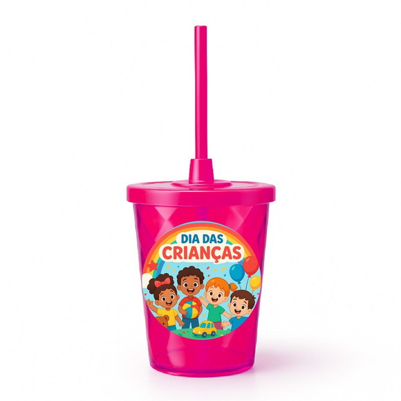 Copo Twister Personalizado 300ml Dia das Crianças - Imagem 2
