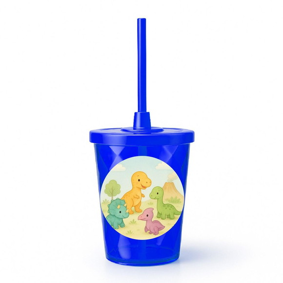 Copo Twister Personalizado 300ml Dinossauros Baby - Imagem 3