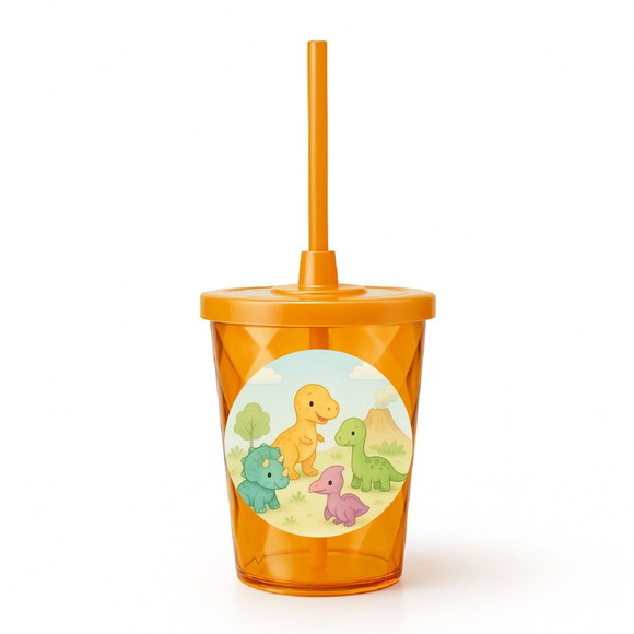 Copo Twister Personalizado 300ml Dinossauros Baby - Imagem 4