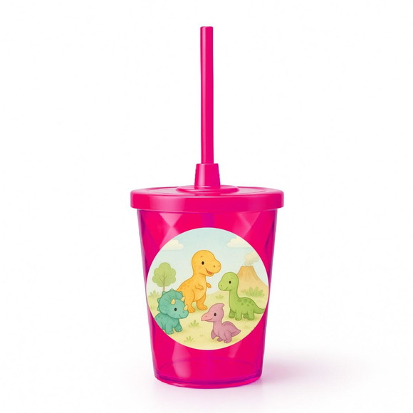 Copo Twister Personalizado 300ml Dinossauros Baby - Imagem 2