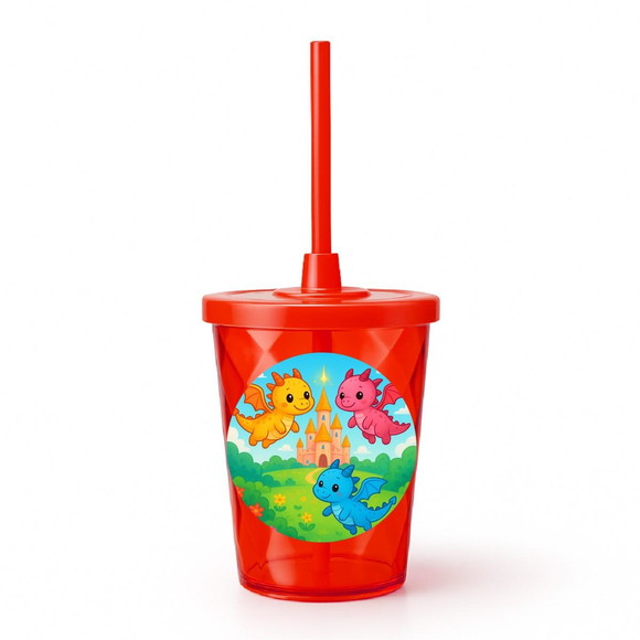 Copo Twister Personalizado 300ml Dragões - Imagem 5