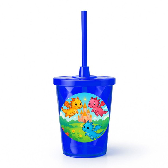 Copo Twister Personalizado 300ml Dragões - Imagem 3
